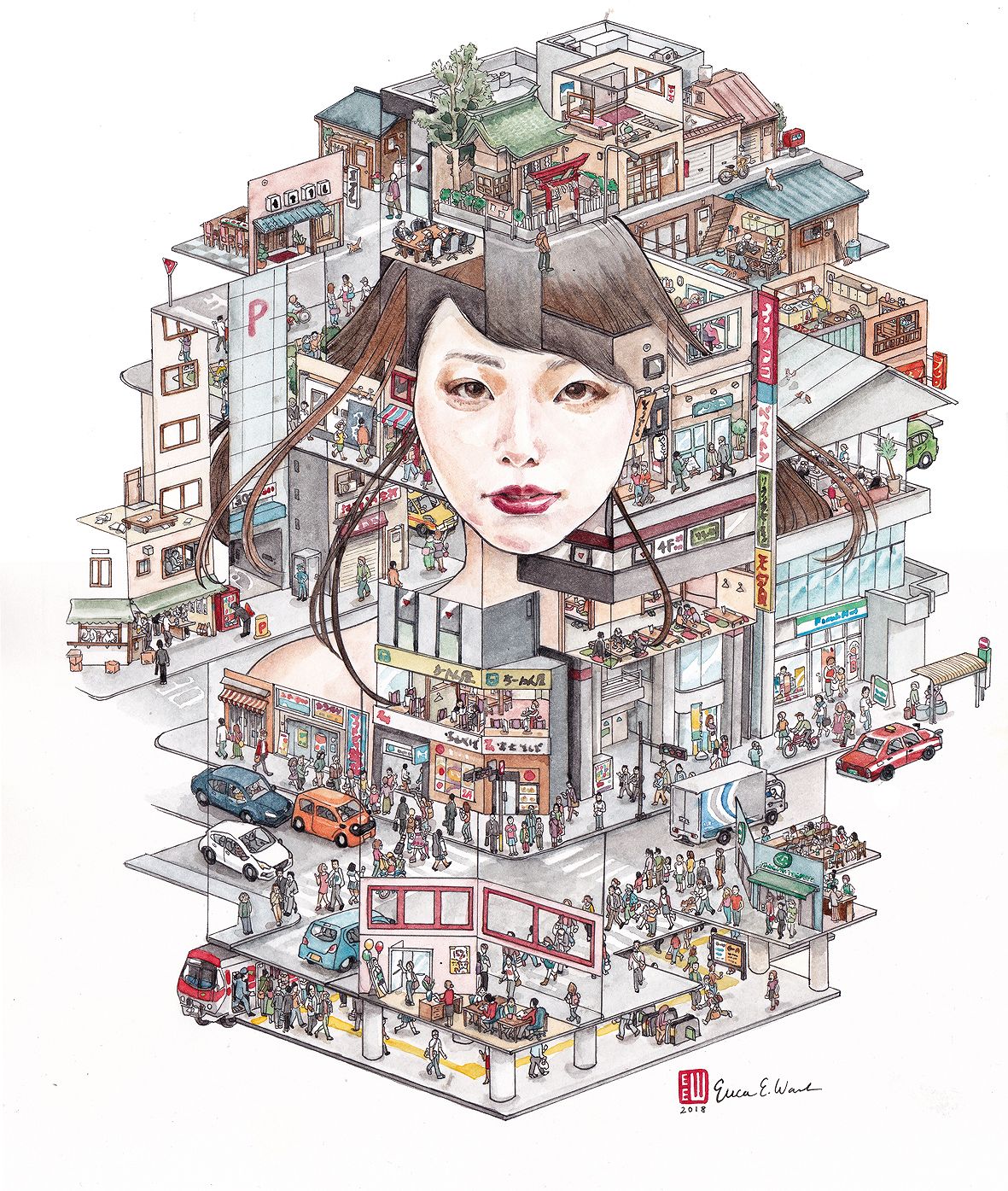 水彩画アーティスト エリカ・ワード – 愛しいものたち | エントリエ