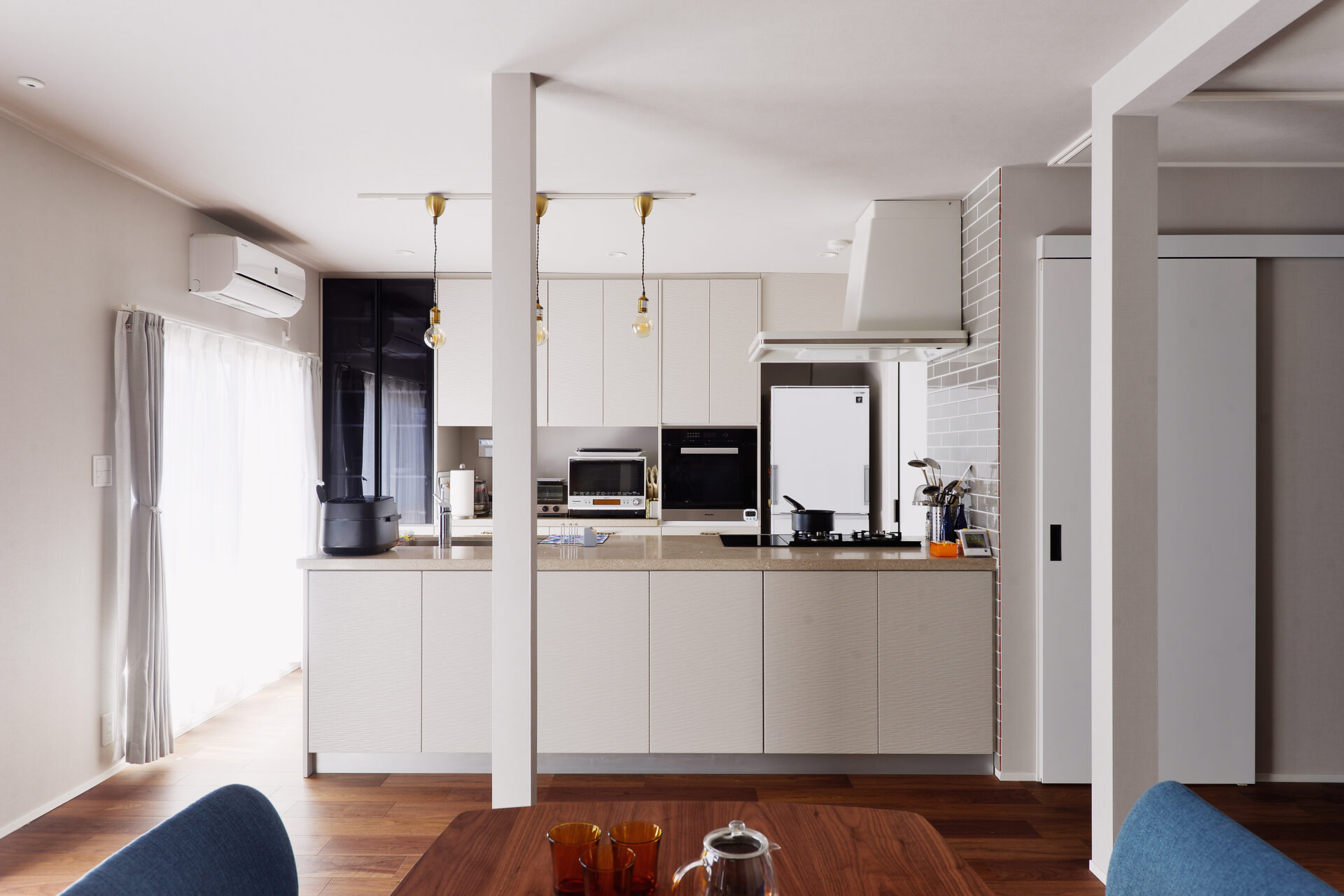 お互いの生活を尊重した、程よい距離を保てる二世帯住宅