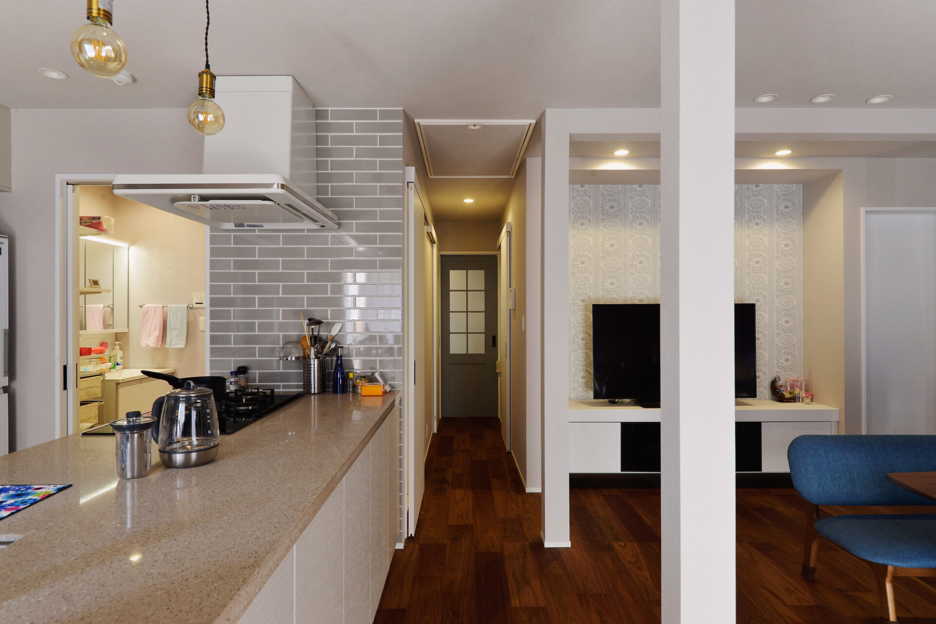 お互いの生活を尊重した、程よい距離を保てる二世帯住宅