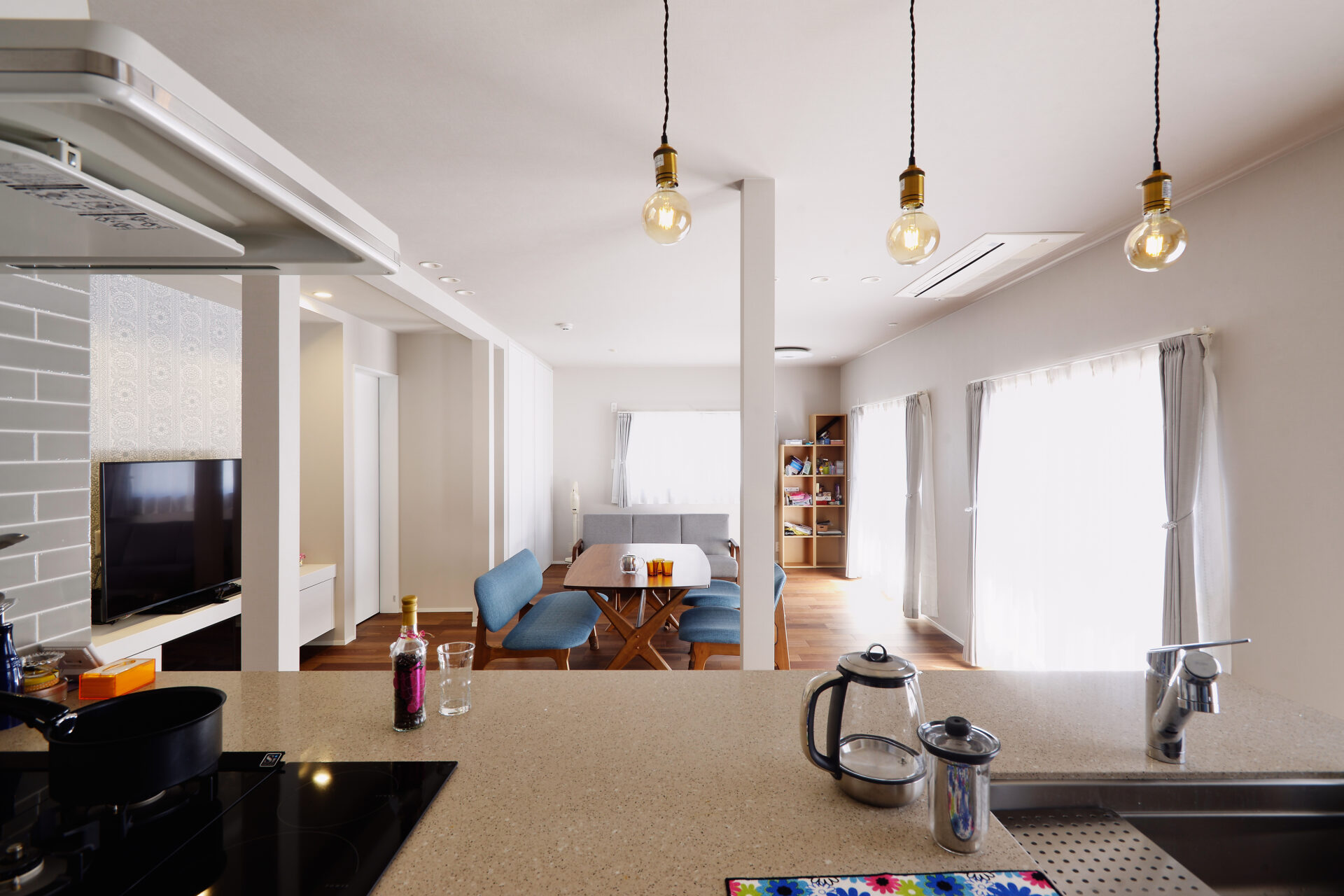 お互いの生活を尊重した、程よい距離を保てる二世帯住宅