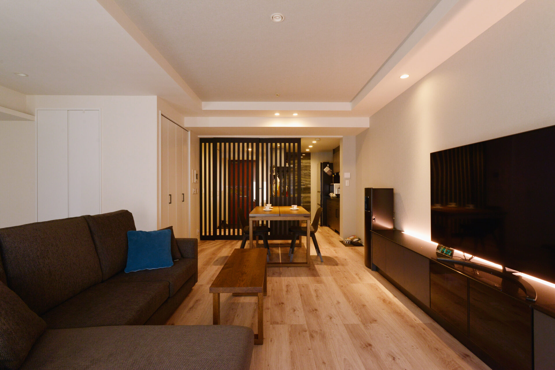 広々したリビングにペットクローゼット 愛犬たちと心地よく暮らすお家