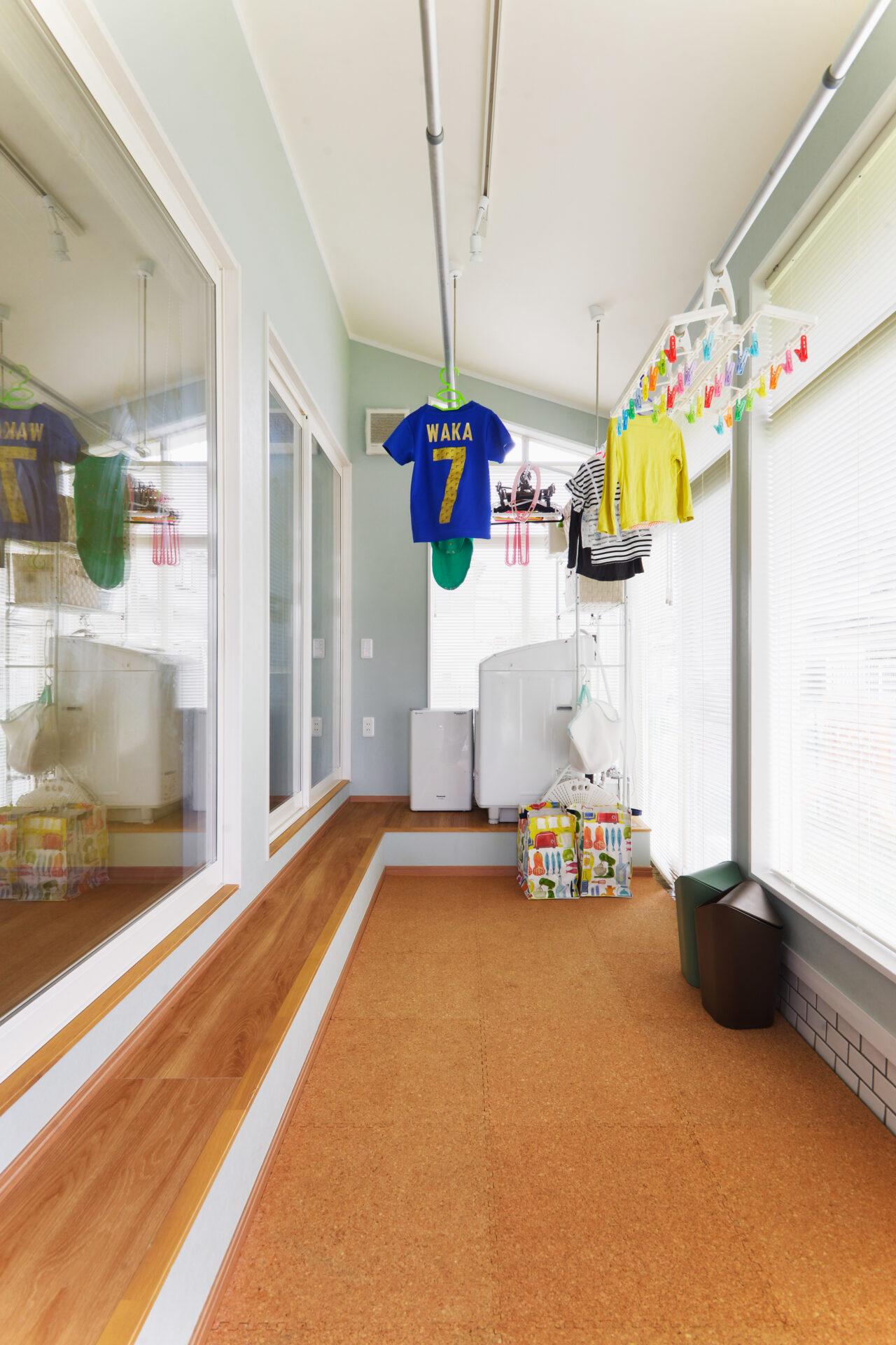 奥さまの家事が楽になる導線を。キッチンを中心に家族の笑顔が溢れるお家