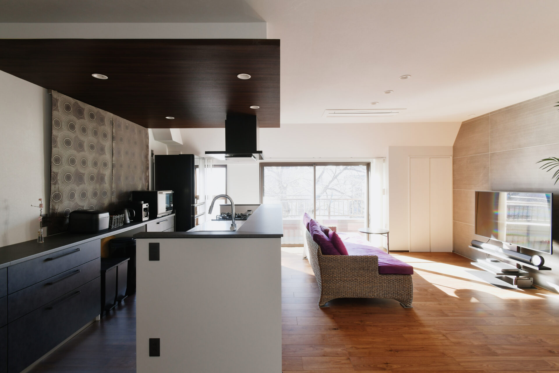 回遊式の動線にこだわった、スケルトン工事で安心のわが家。