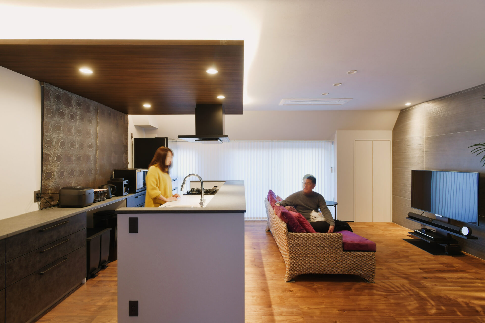 回遊式の動線にこだわった、スケルトン工事で安心のわが家。