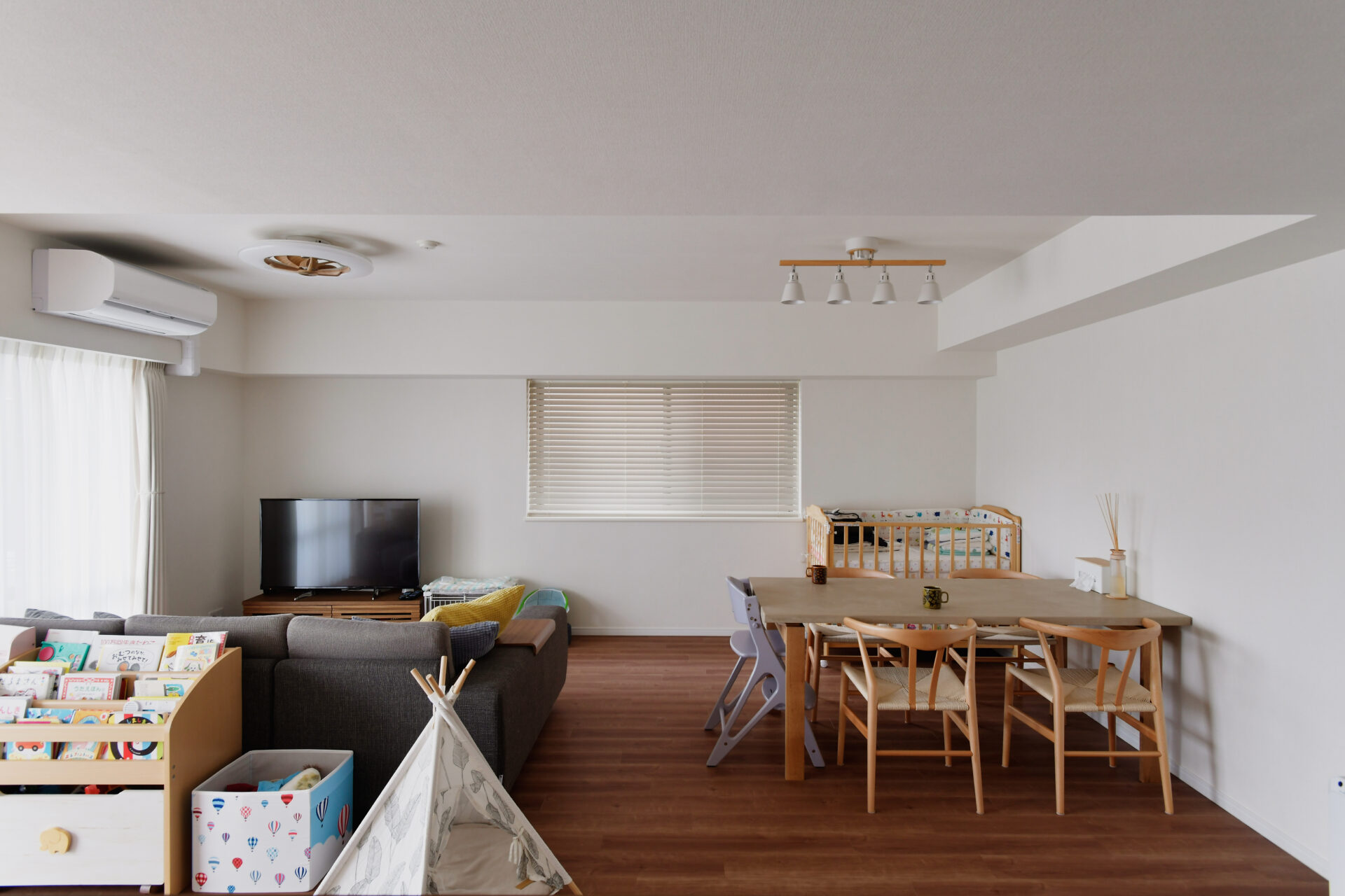 広々とした中古マンション。空間を余すところなく使った理想のリノベーション