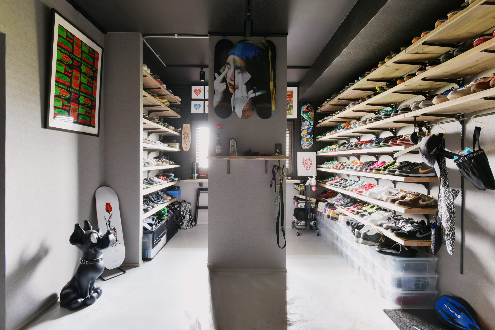 コレクションが生きる、インダストリアルテイストのお家