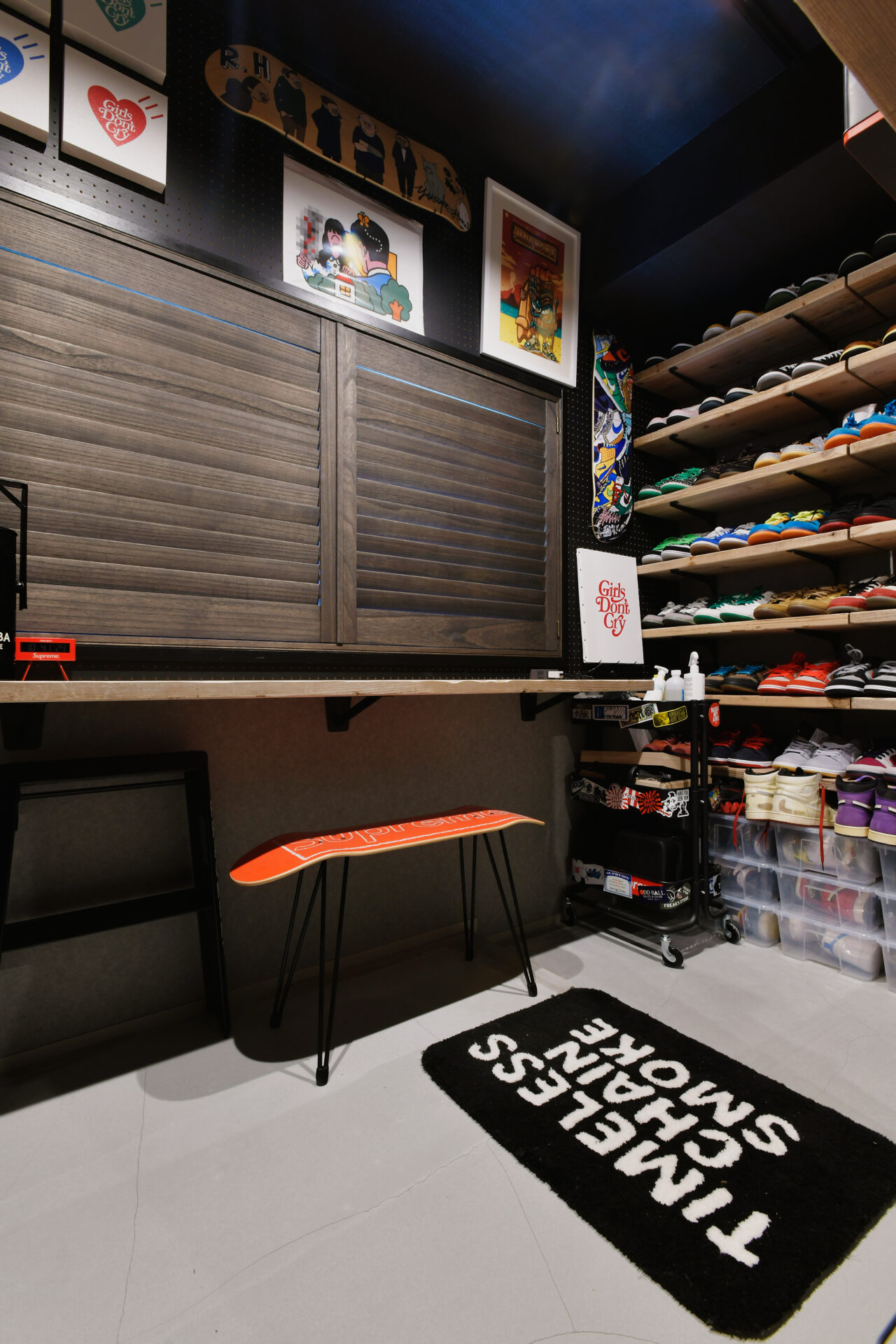 コレクションが生きる、インダストリアルテイストのお家