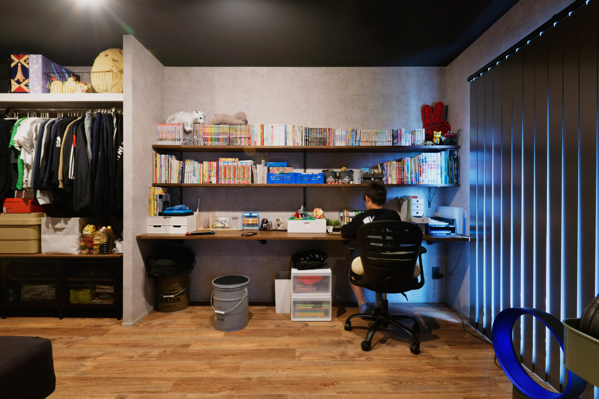 コレクションが生きる、インダストリアルテイストのお家