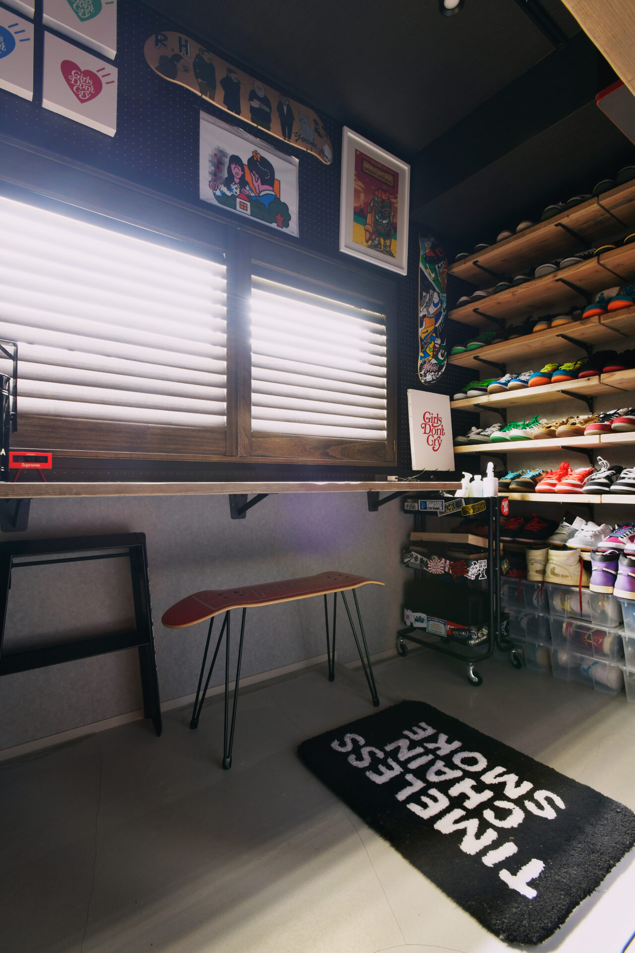 コレクションが生きる、インダストリアルテイストのお家