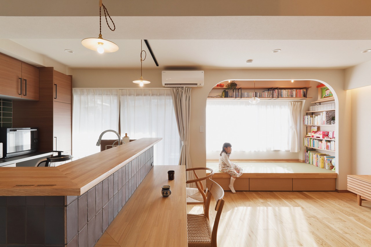 家族のライフスタイルから生まれた、アイデア溢れるマンションの2世帯住宅