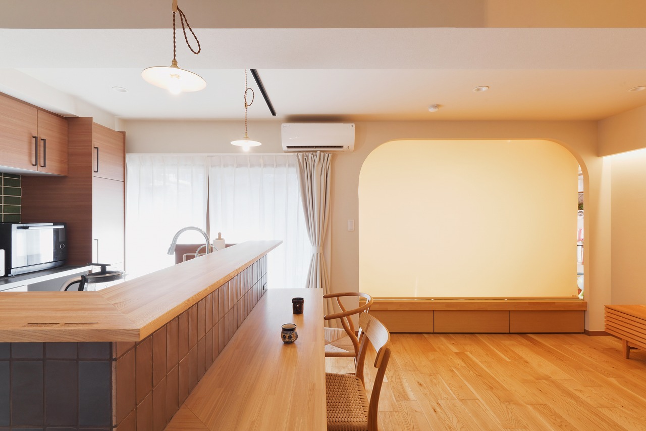 家族のライフスタイルから生まれた、アイデア溢れるマンションの2世帯住宅