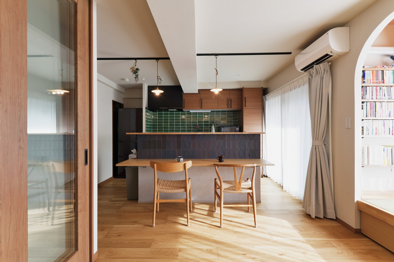 家族のライフスタイルから生まれた、アイデア溢れるマンションの2世帯住宅