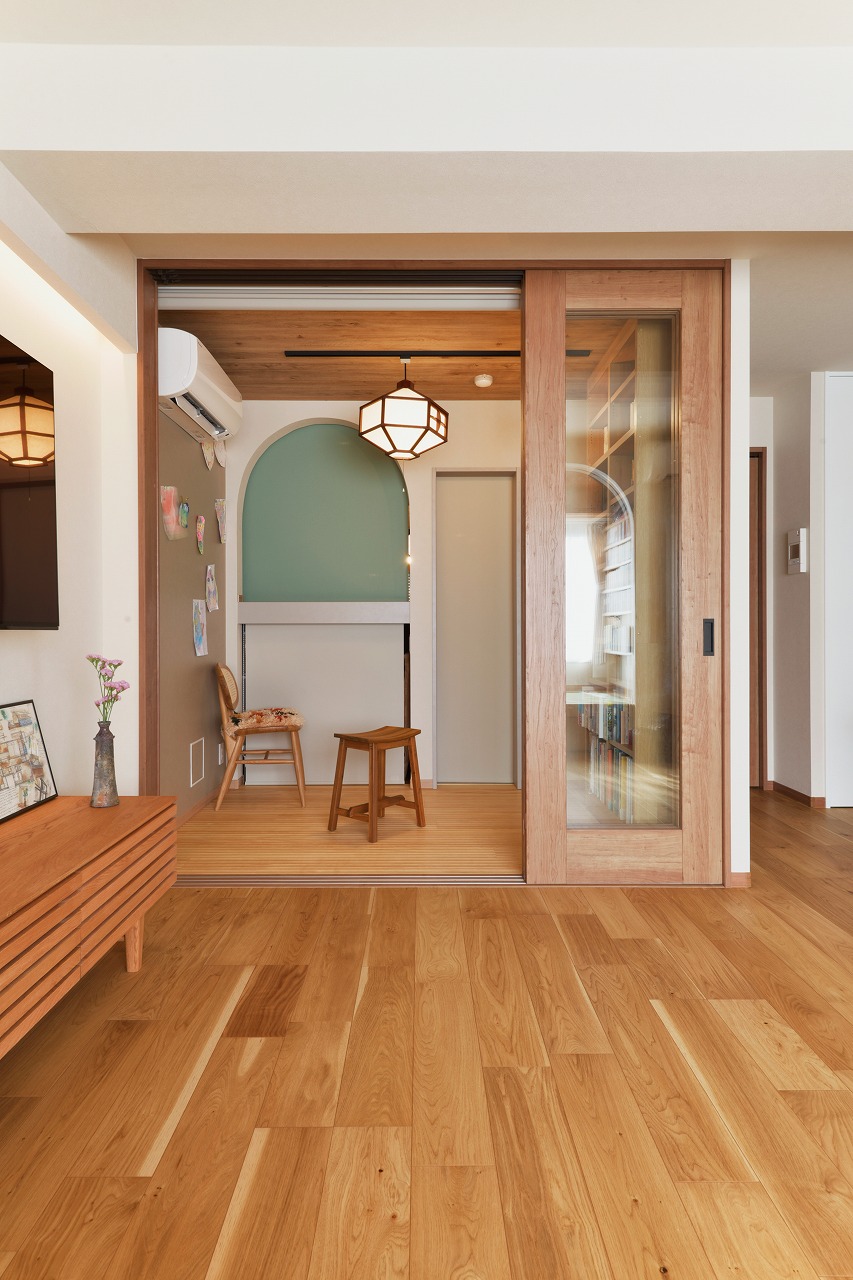 家族のライフスタイルから生まれた、アイデア溢れるマンションの2世帯住宅