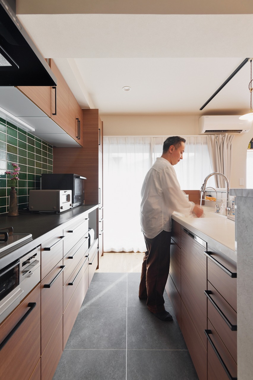 家族のライフスタイルから生まれた、アイデア溢れるマンションの2世帯住宅