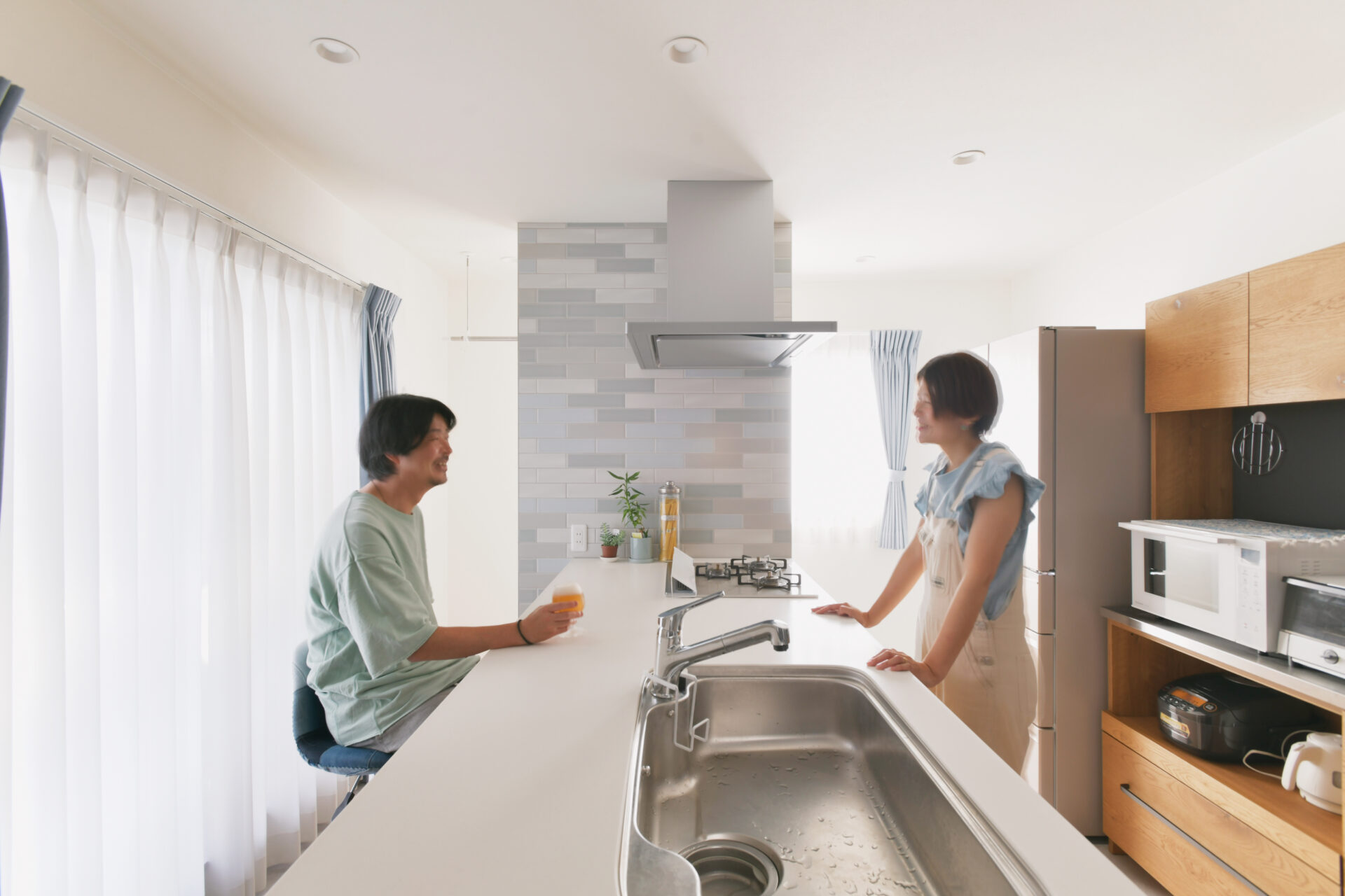 家族の願いを込めた、わたしたちの二世帯住宅の形