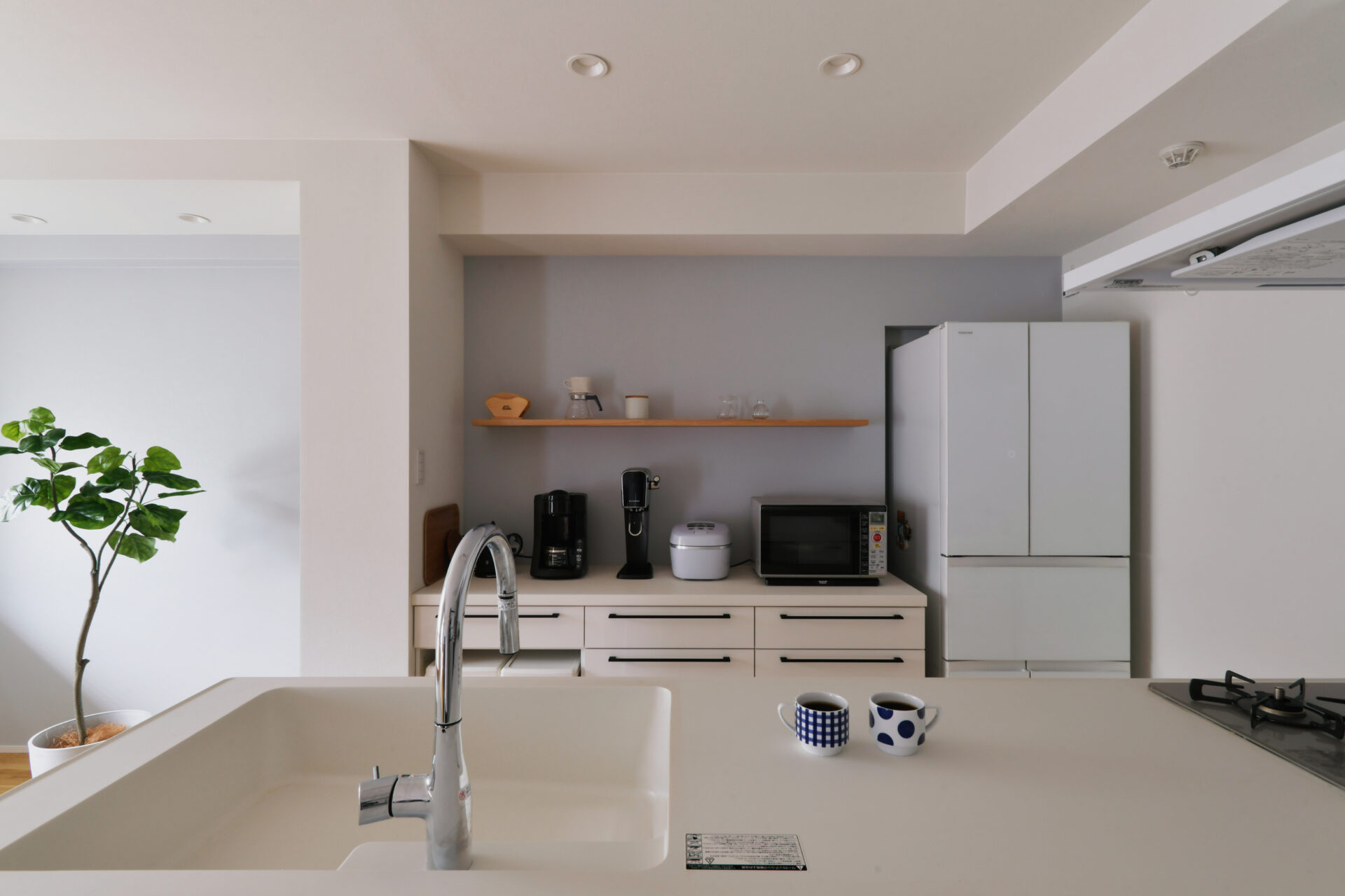 広々キッチンにゆったり収納。家族4人でのびのび過ごせる家。