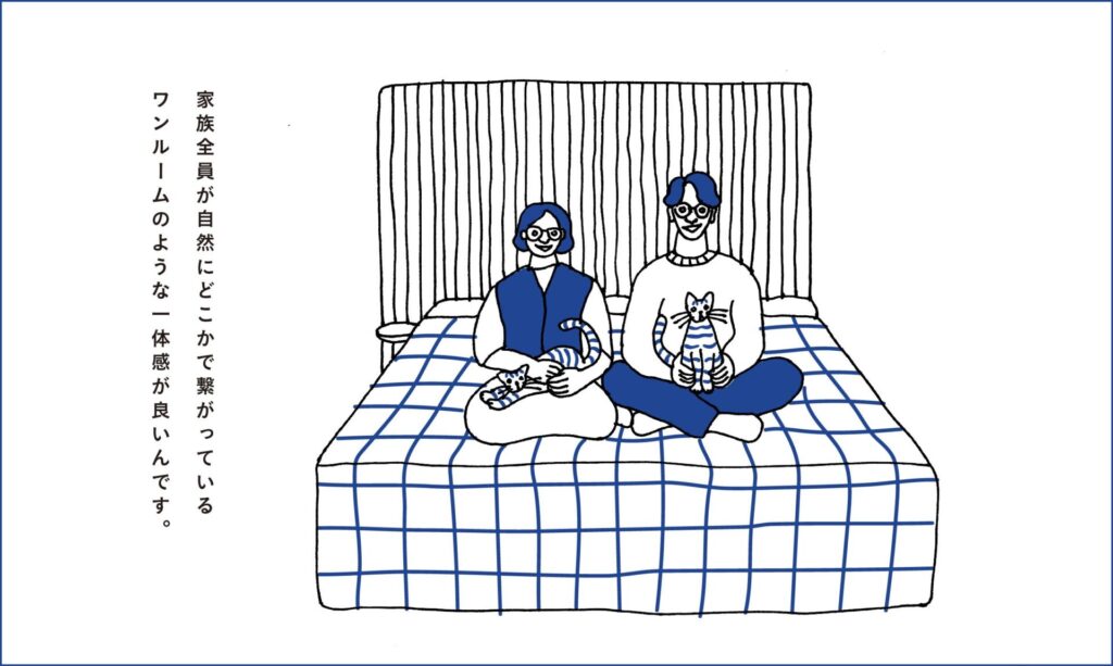 リノベーション事例_マンション・RC造_イラスト_二見 奈々絵_エントリエ