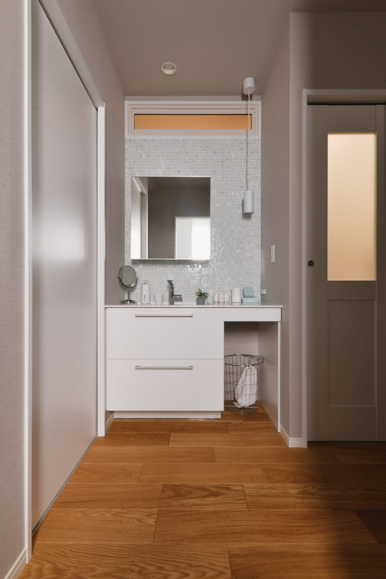 リノベーション事例_戸建て_洗面_施工後_田畑照子_エントリエ