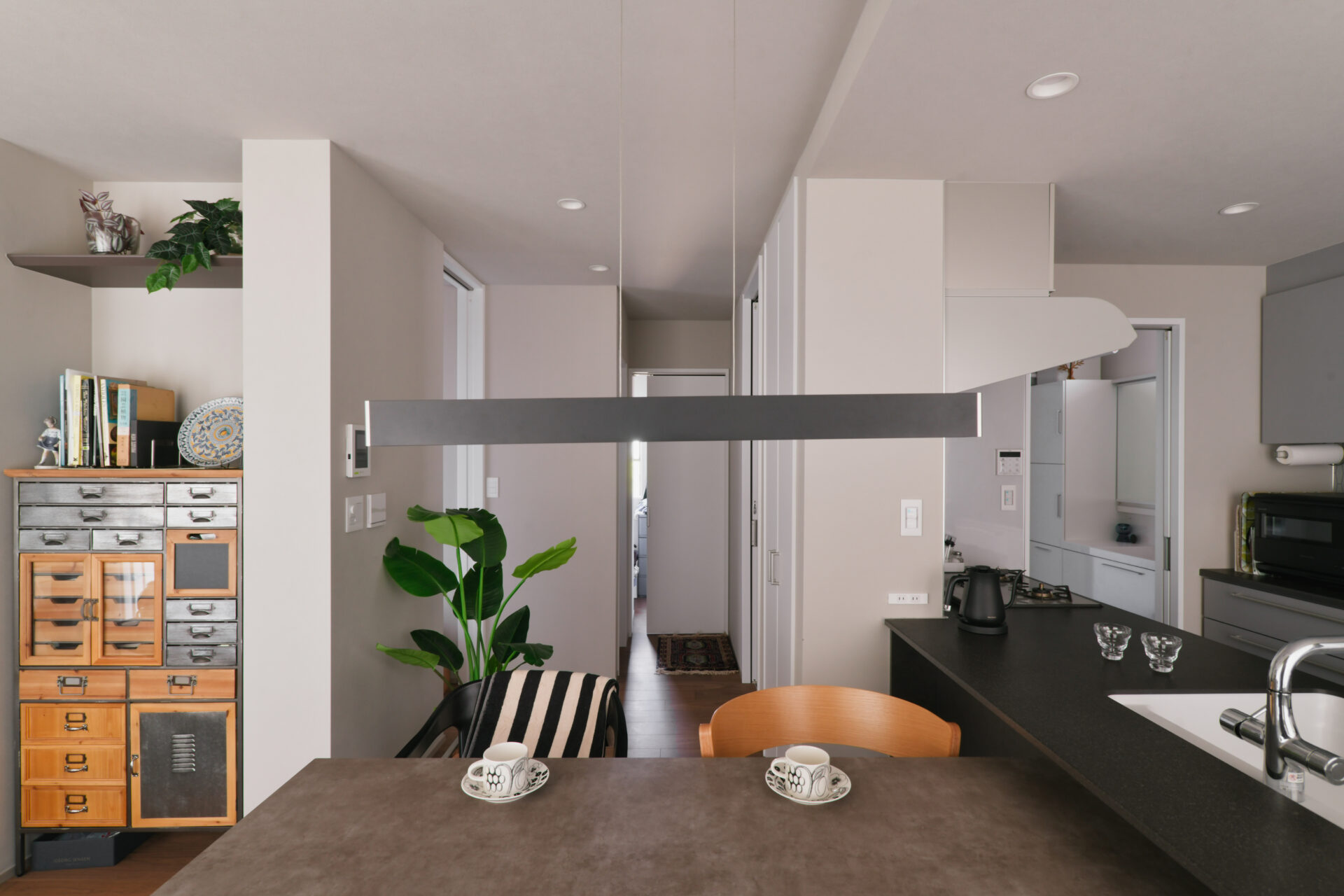 リノベーション事例_戸建て_キッチン_リビング_施工後_田畑照子_エントリエ