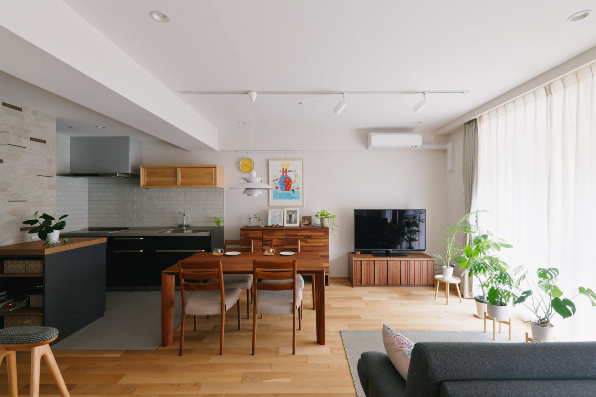 マンション_リノベーション_リビング_キッチン_澤 雄太担当_エントリエ