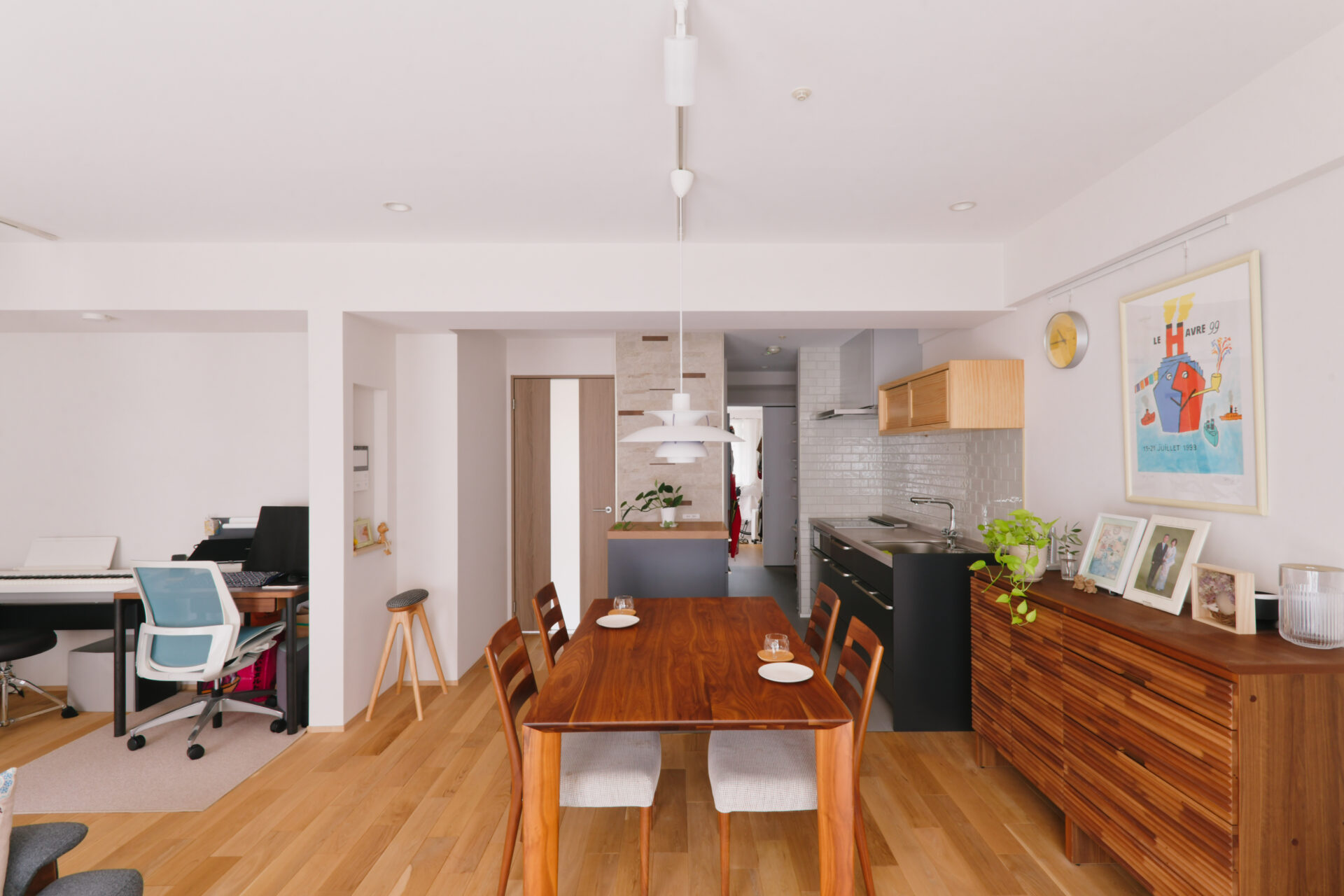 マンション_リノベーション_リビング_キッチン_澤 雄太担当_エントリエ