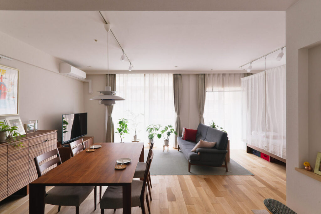 マンション_リノベーション_リビング_澤 雄太担当_エントリエ