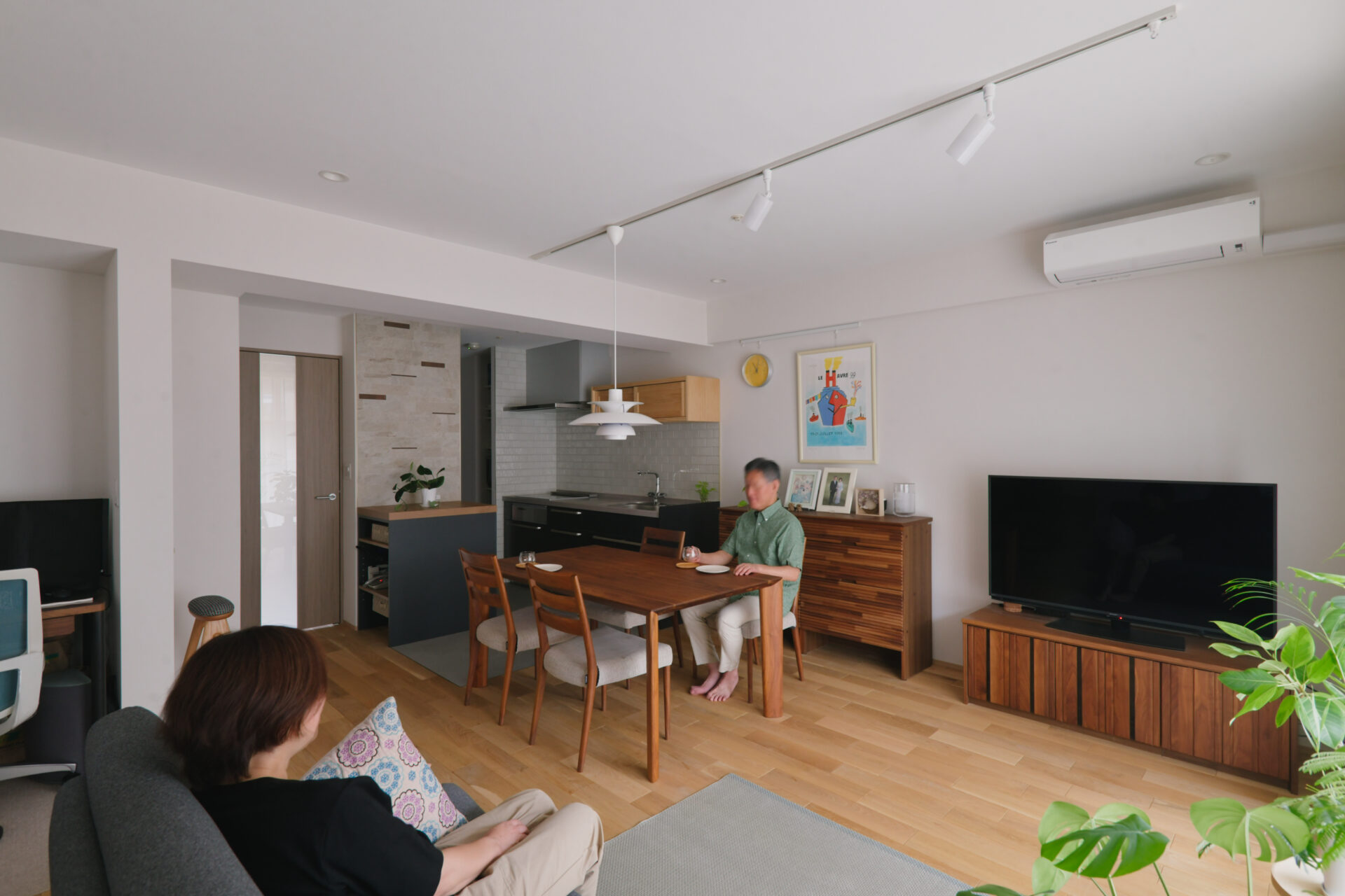 マンション_リノベーション_リビング_キッチン_澤 雄太担当_エントリエ