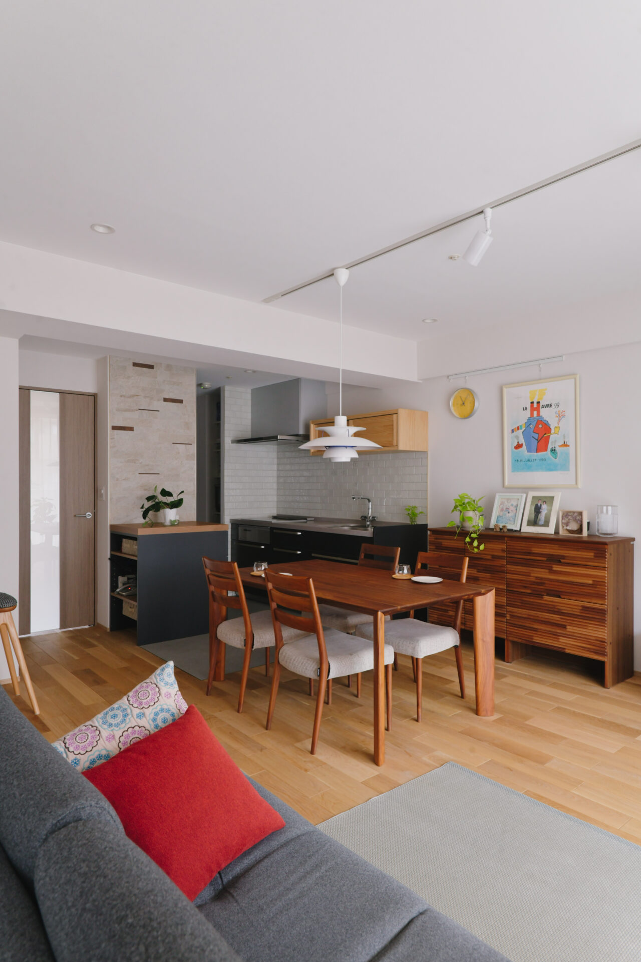 マンション_リノベーション_リビング_キッチン_澤 雄太担当_エントリエ