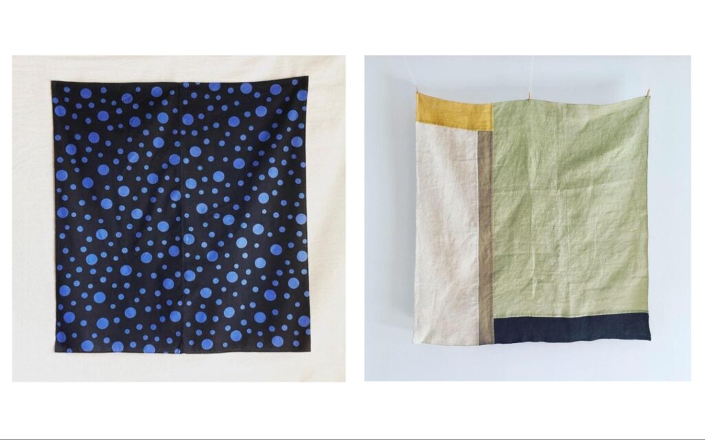 遊び心を染める、暮らしを繕う – てぬぐい・ふろしき制作 七梅