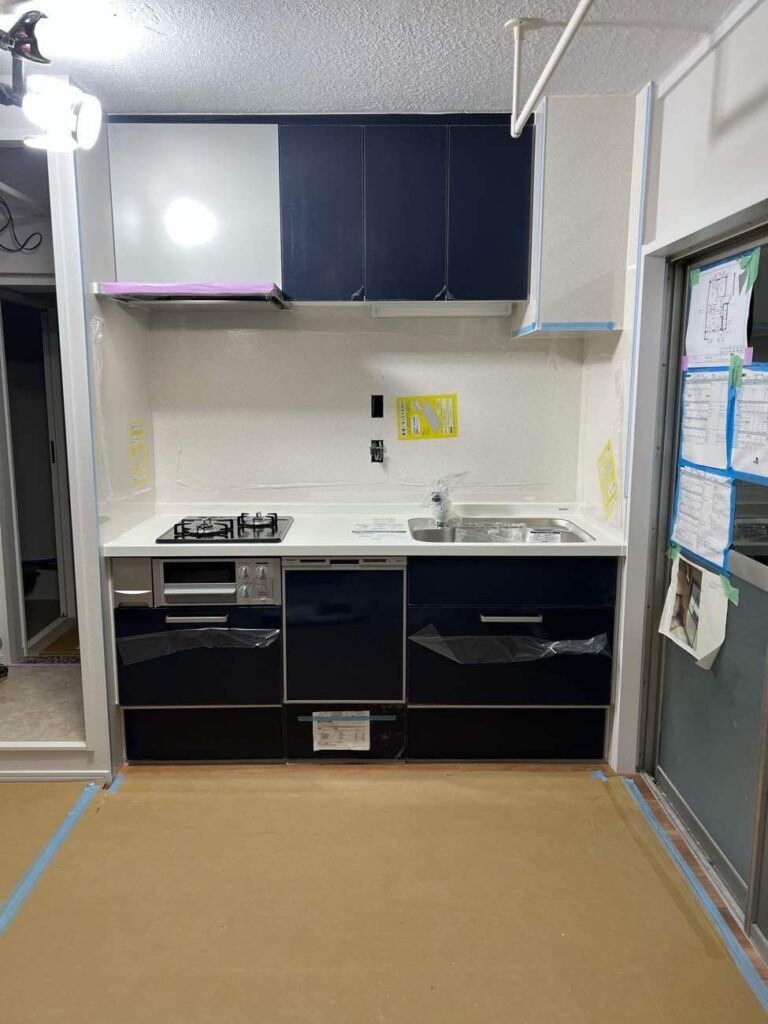 完成したキッチン