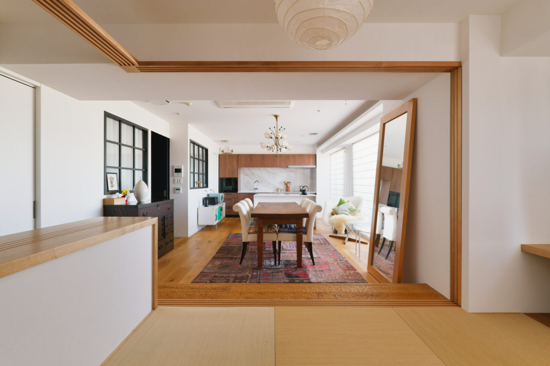 マンション_リノベーション_和室_リビング_キッチン_北島 一広担当_エントリエ