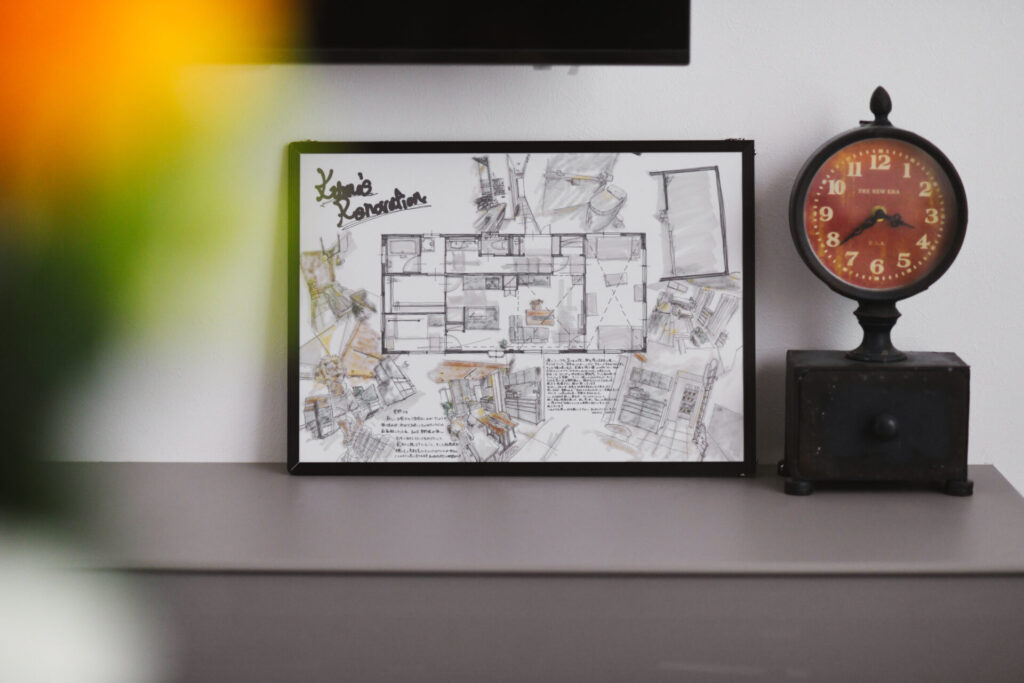 戸建て_鉄筋_リノベーション_手書きの間取り図_澤 雄太担当_エントリエ