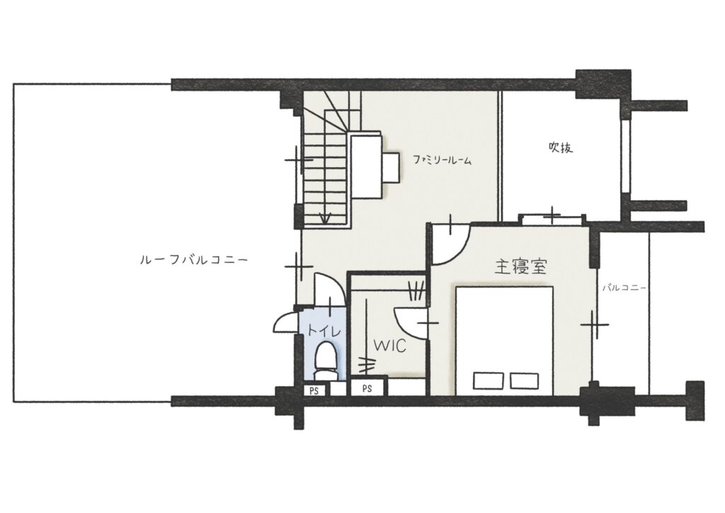 戸建て_リノベーション_after間取り2階_澤雄太担当_エントリエ