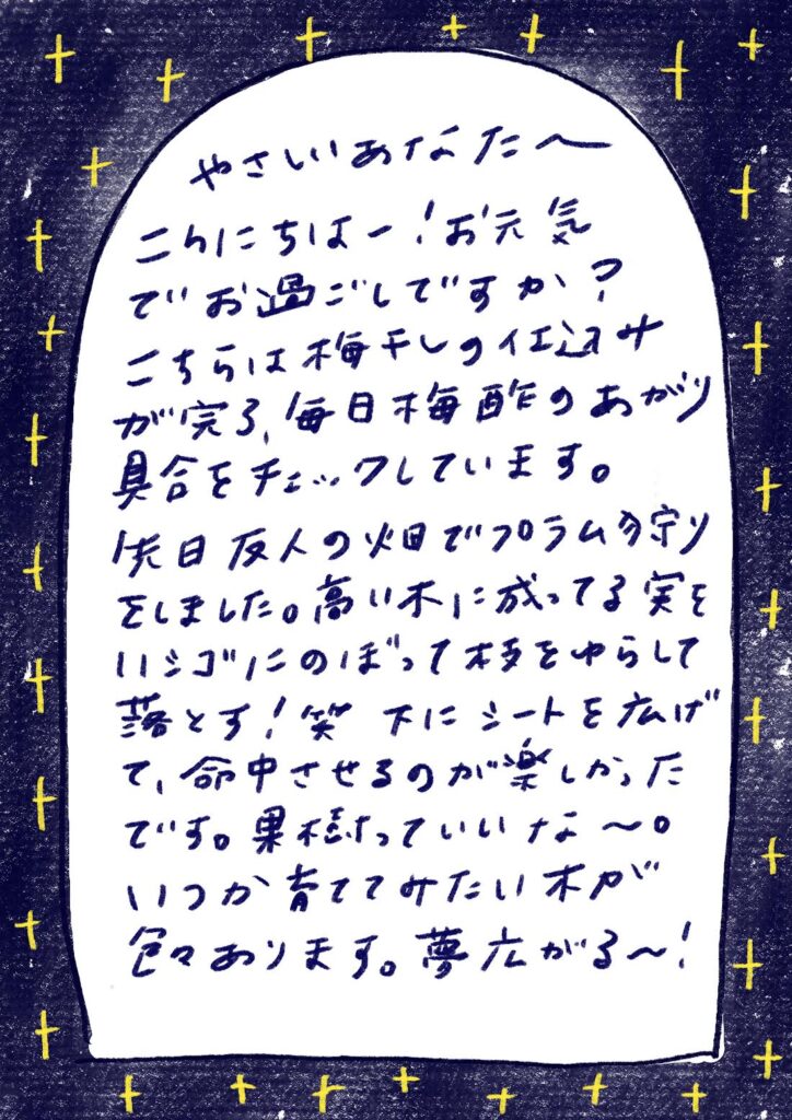 やさしいあなたへお手紙を #162 – mayamoonからの日々の芽便