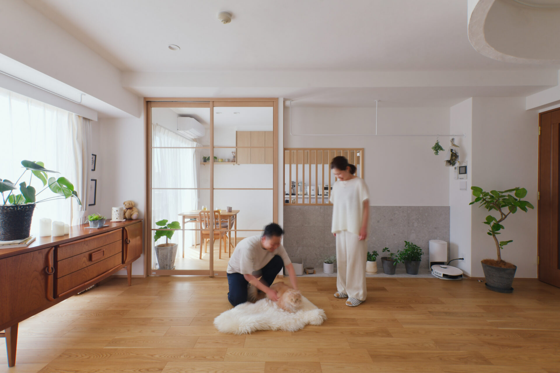 マンション_リノベーション_二人暮らし_ペット_キッチン_リビング_鈴木栄弥担当_エントリエ