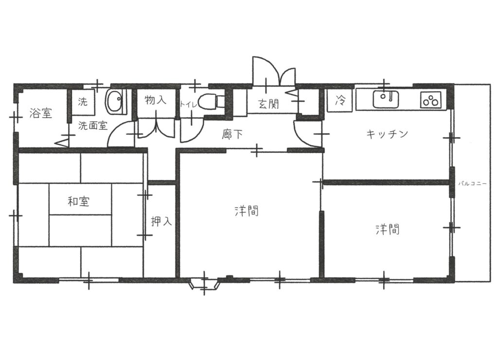 戸建て_リノベーション_before間取り_澤雄太担当_エントリエ